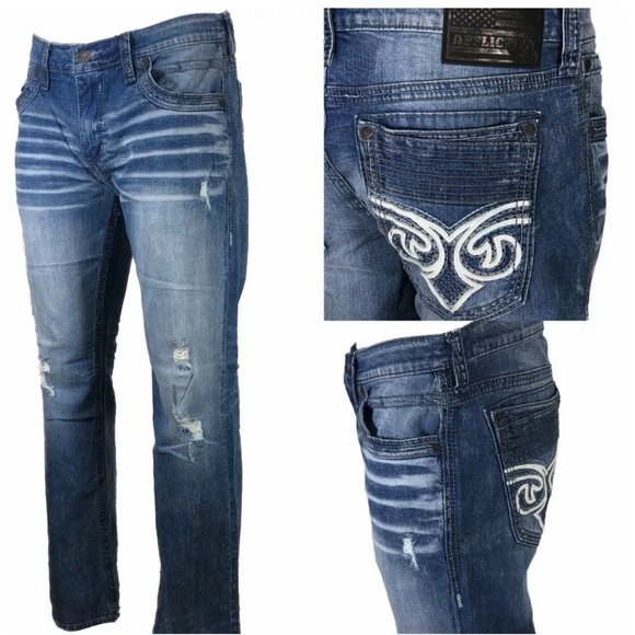 Affliction Other - AFFLICTION Men's Denim Jeans BLAKE FLEUR LAZARUS B